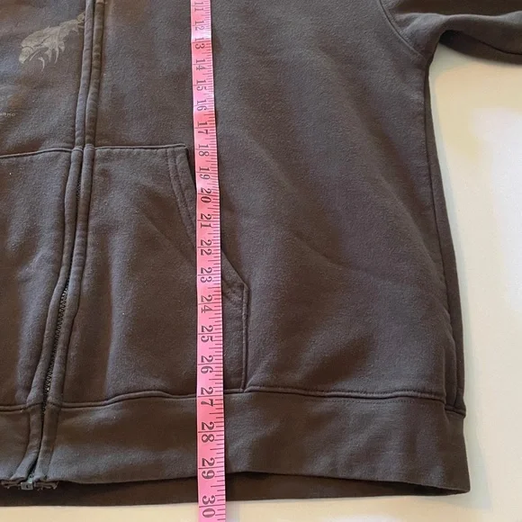 Harley-Davidson Motorcycles Men’s XLL Dark Brown Zip-Up Draw string Hoodie 2009 - Picture 6 of 16